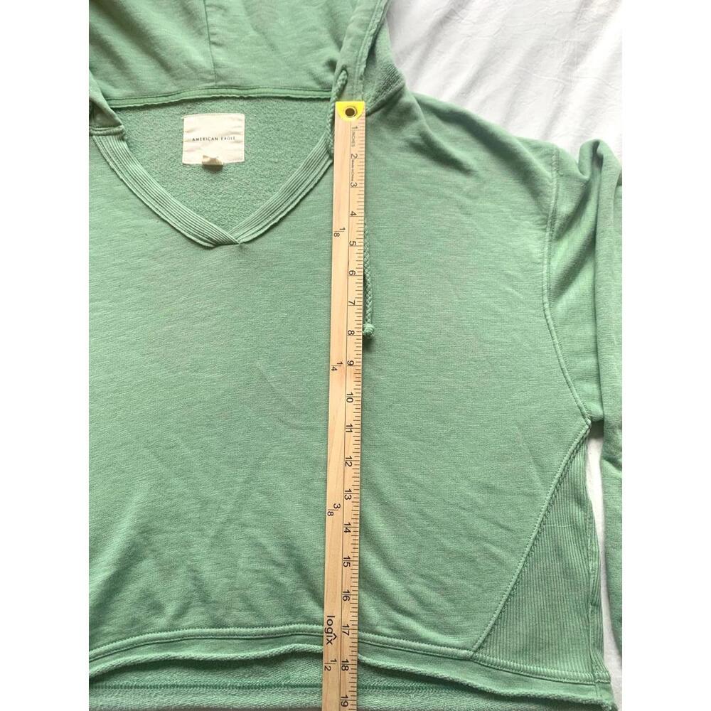 Kelly green American eagle cropped boxy hoodie - Picture 4 of 6
